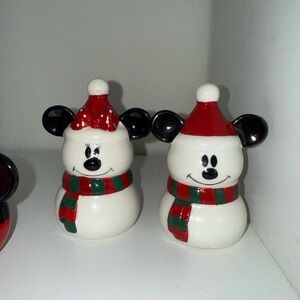 Festive Snowman Salt and Pepper Shaker Set